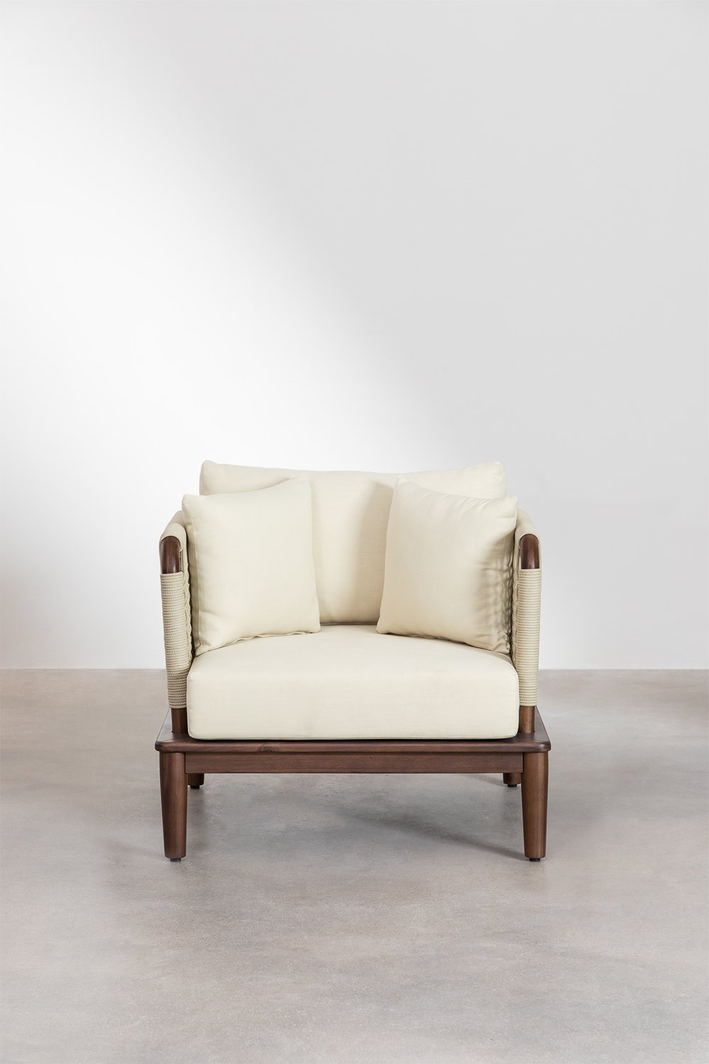 Poltrona da giardino Giulia in legno di acacia