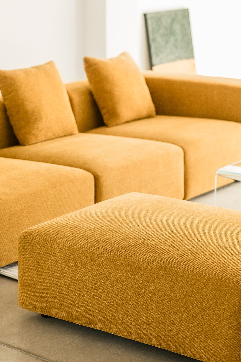 Pouf (105x85 cm) per divano componibile Bruna