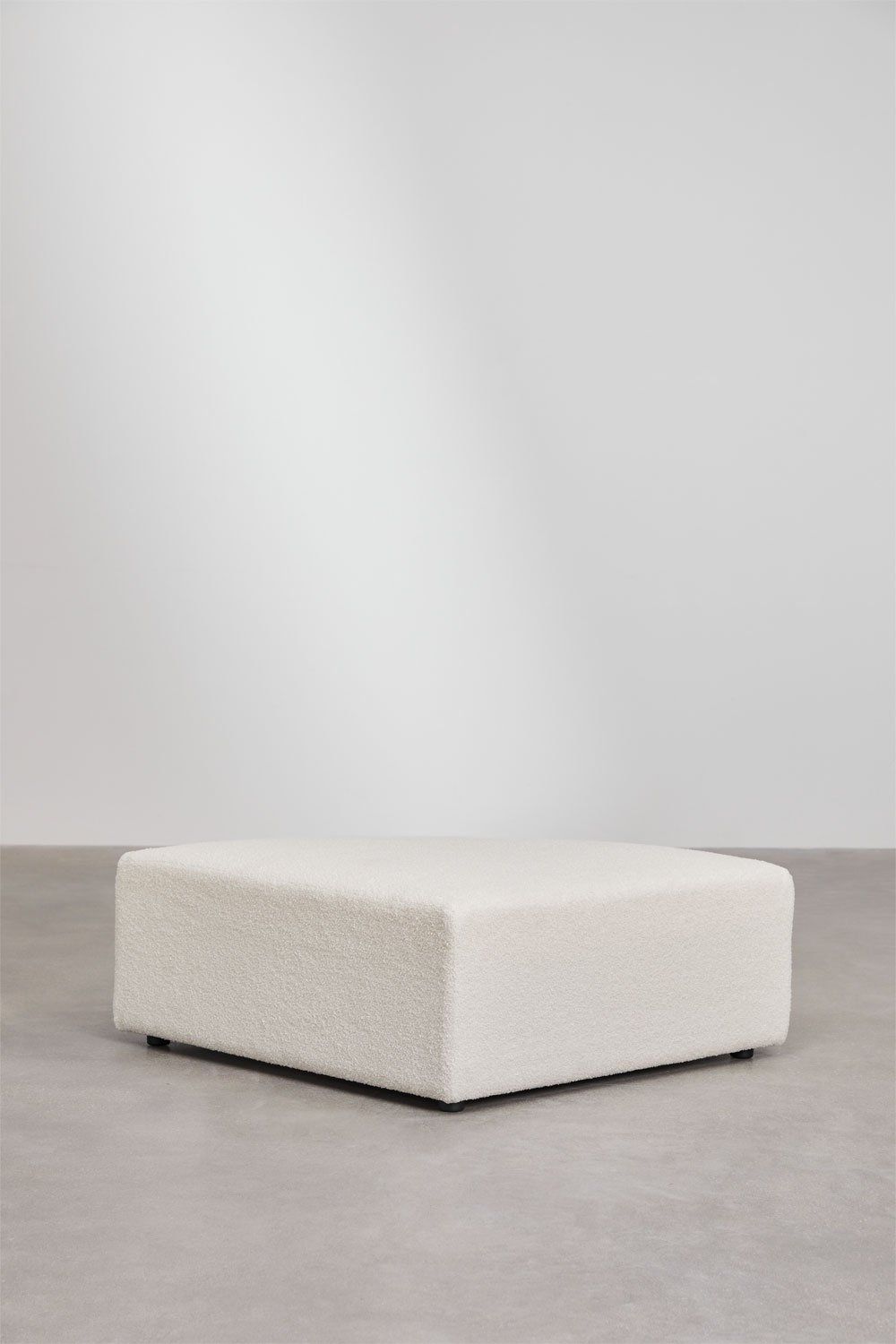 Pouf triangolare per divano componibile in shearling Borjan