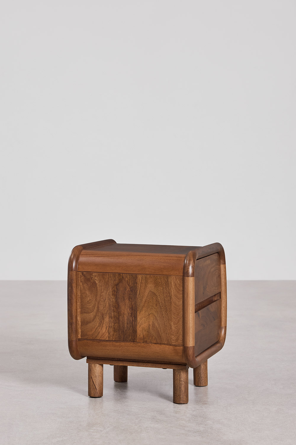 Confezione da 2 comodini 50x43 cm in legno di mango Gina