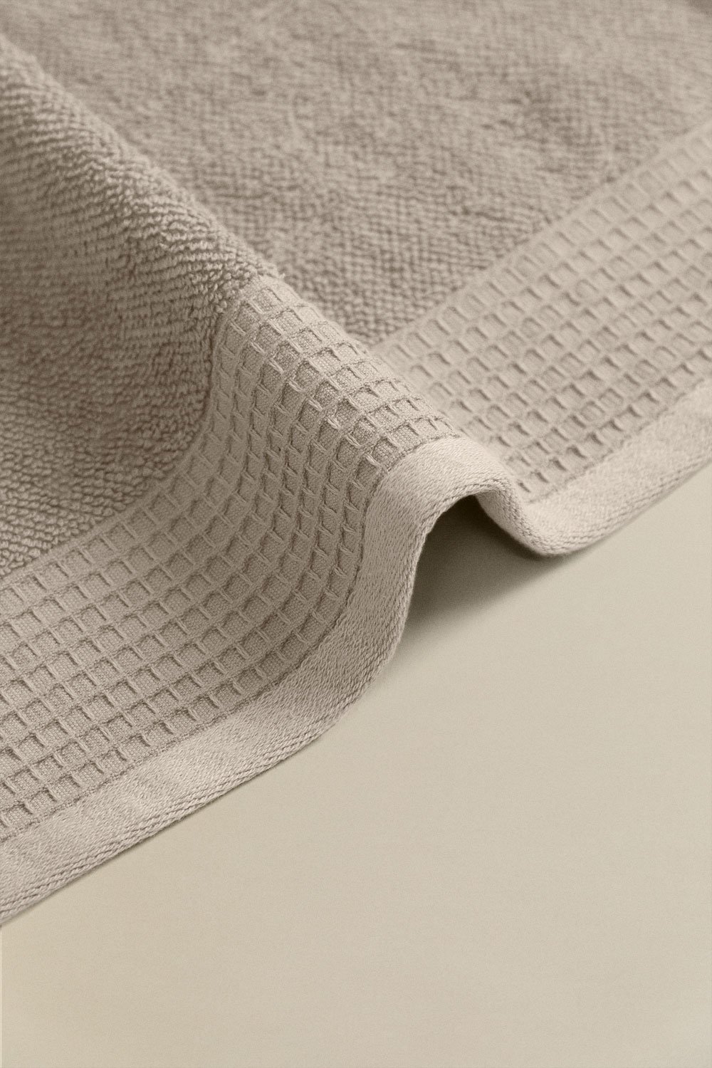 Set 4 asciugamani in spugna di cotone con bordo Claritone