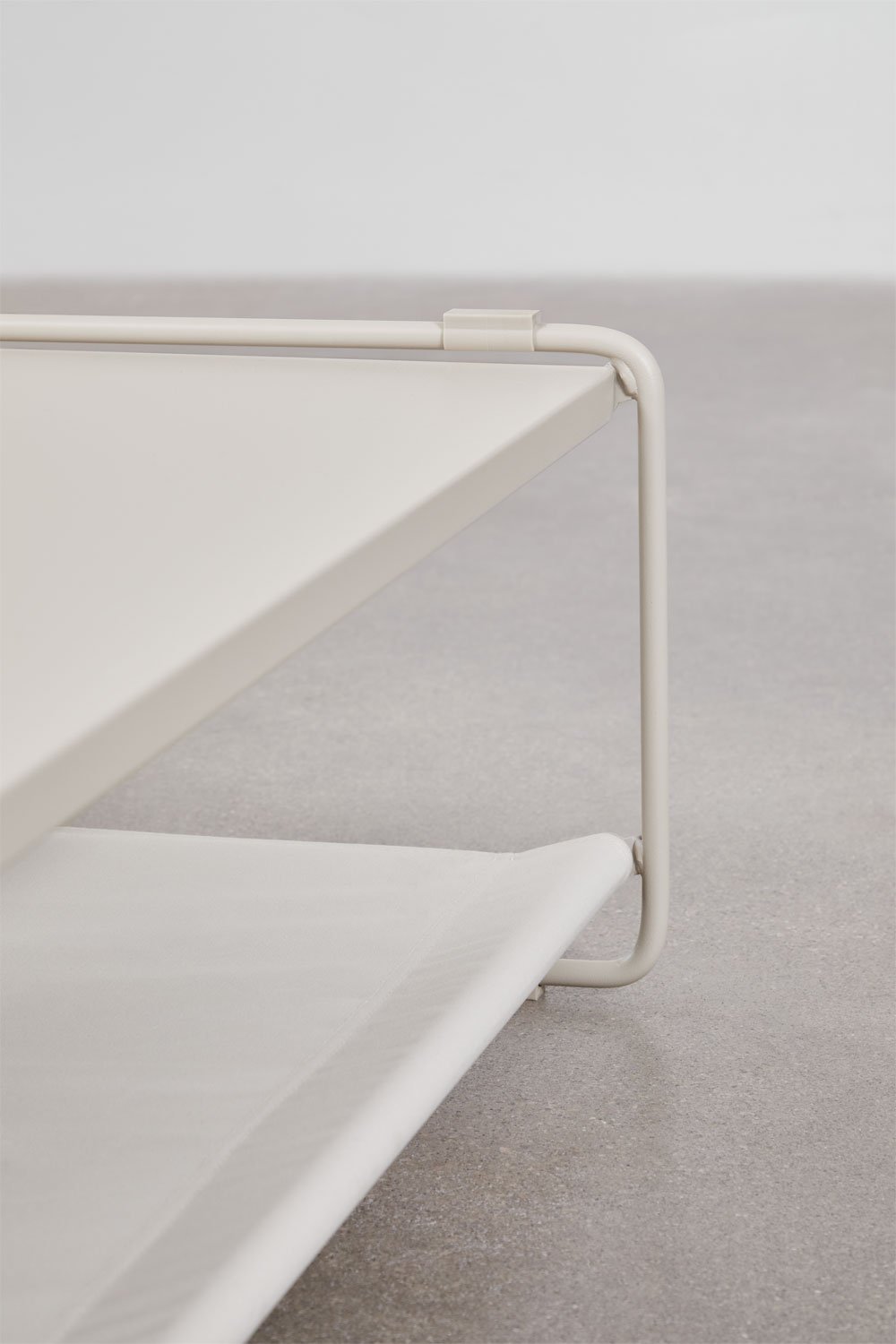 Set da giardino Amaro con divano modulare a 3 pezzi, tavolino laterale e pouf trasformabile