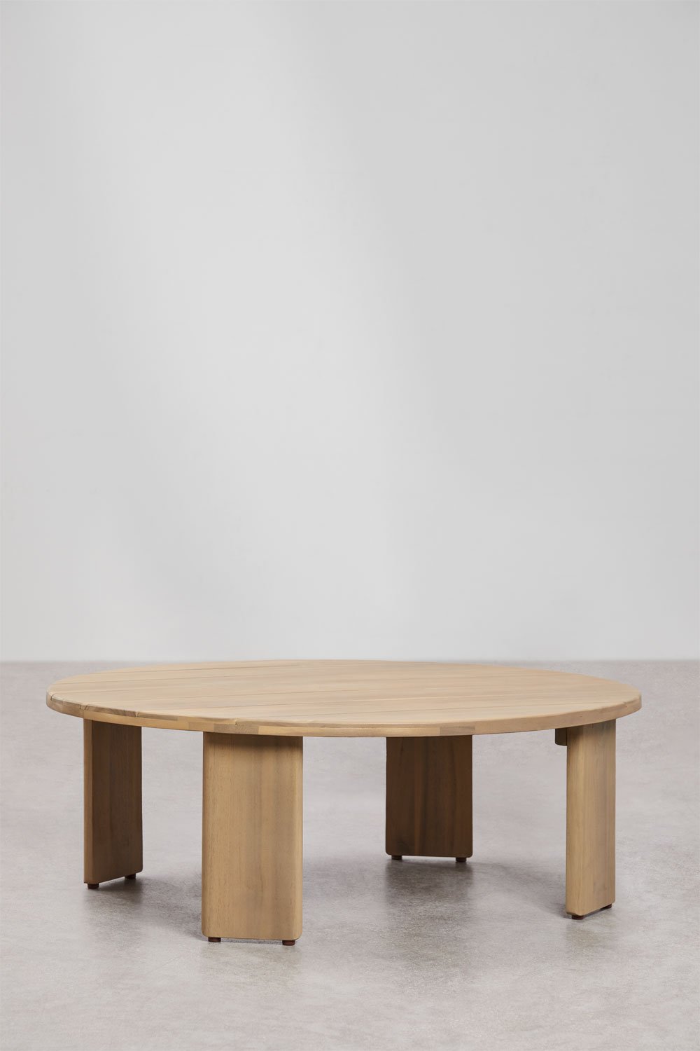 Set da giardino con 2 poltrone e tavolino in legno di acacia Uleno
