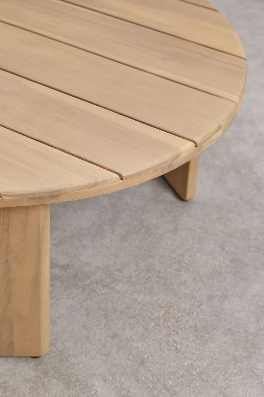Set da giardino con 2 poltrone e tavolino in legno di acacia Uleno