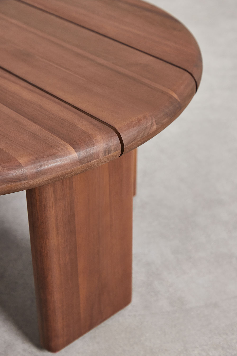 Set da giardino con divano 3 posti e 2 tavolini in rattan e legno di acacia Famara