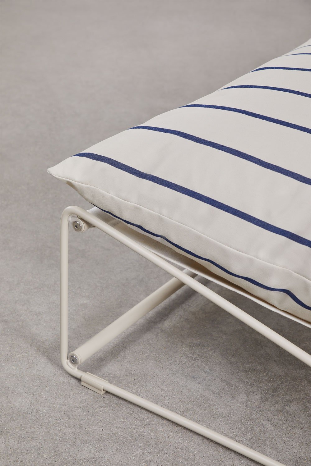 Set da giardino con divano modulare a 4 pezzi, tavolino e pouf convertibile Amaro