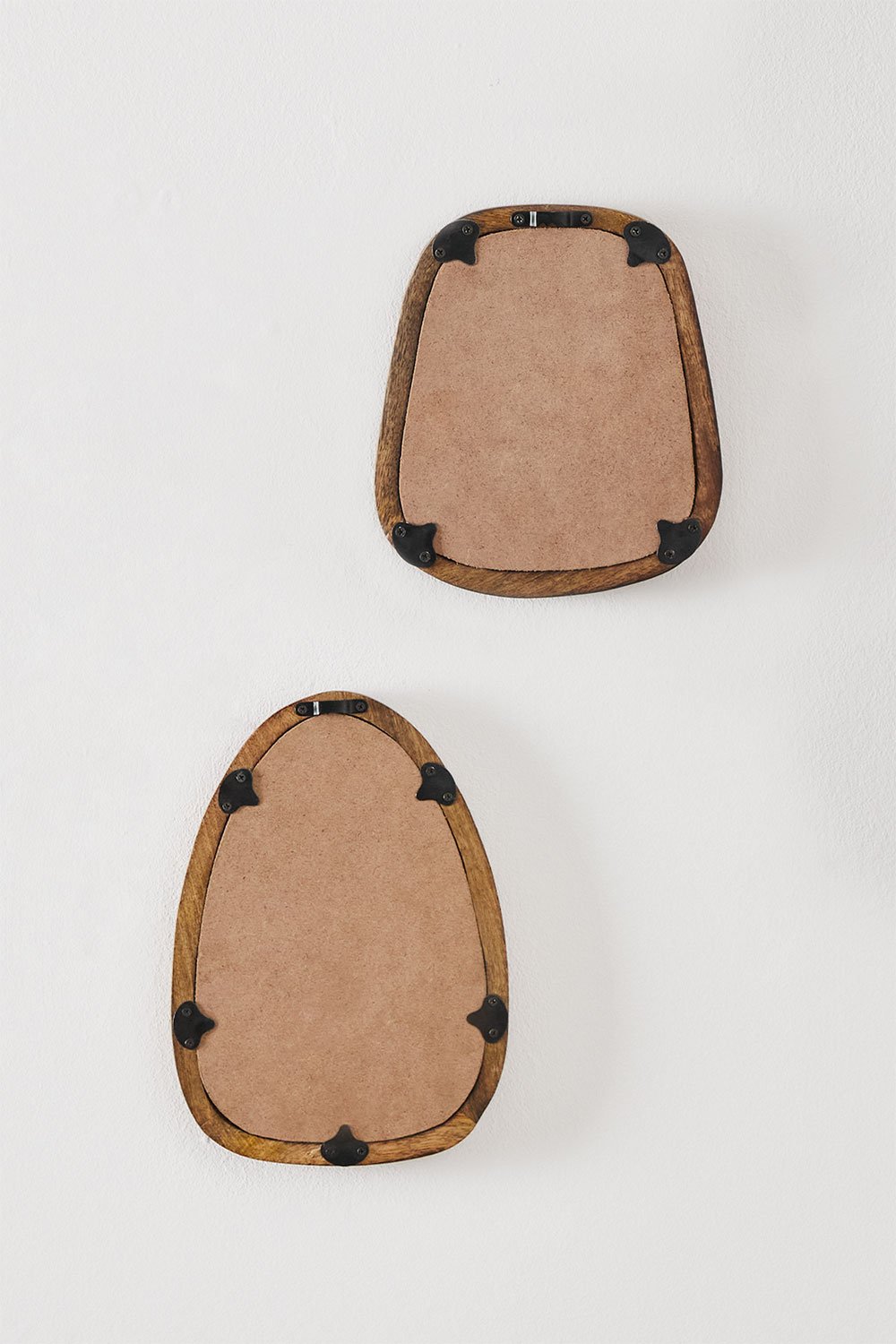 Set di 2 specchi da parete in legno di mango Gabael Design