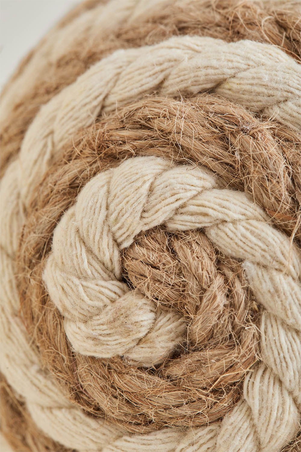 Set di 3 addobbi natalizi in corda intrecciata Nevor