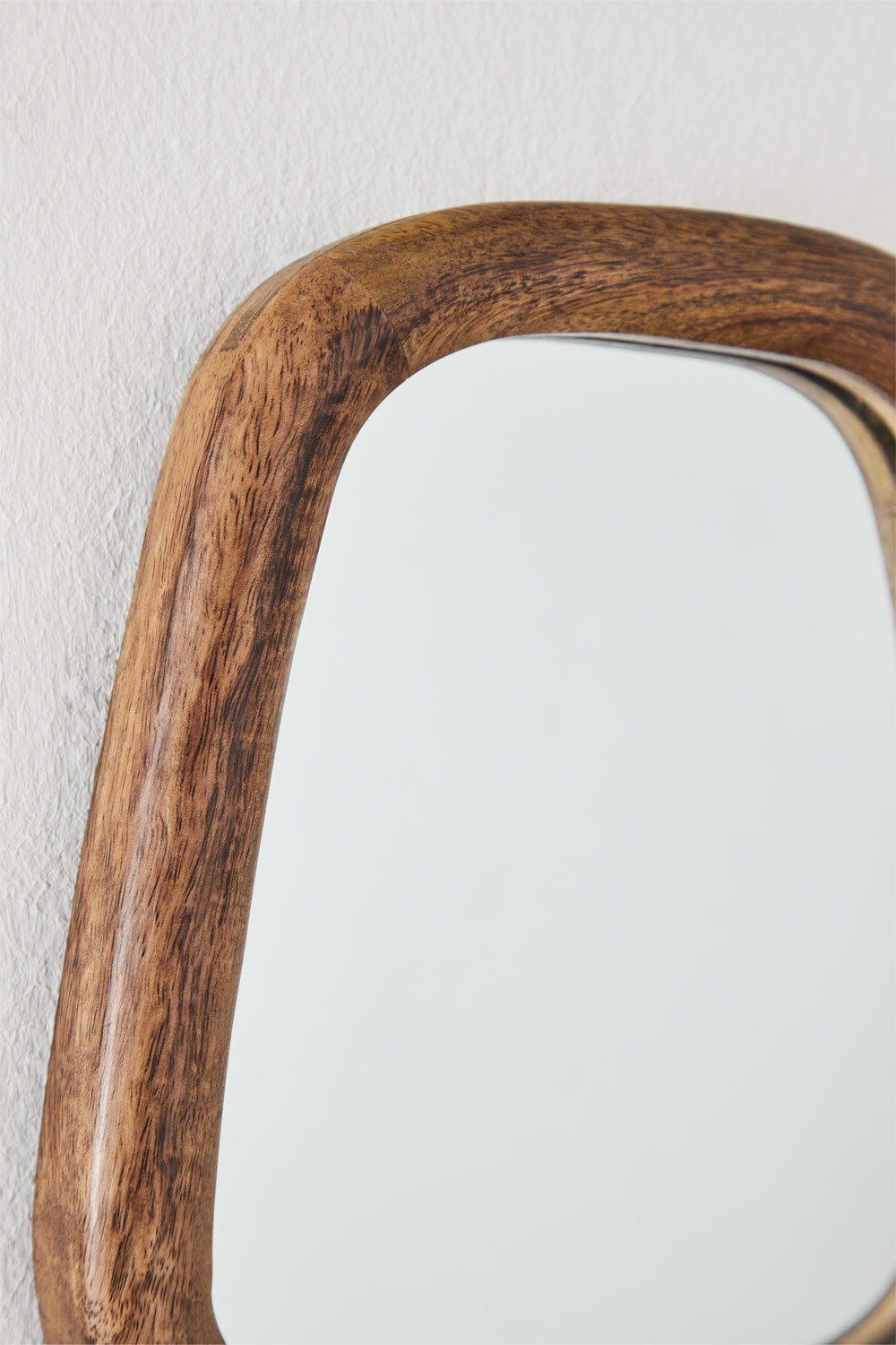 Set di 3 specchi da parete in legno di mango Gabael Design