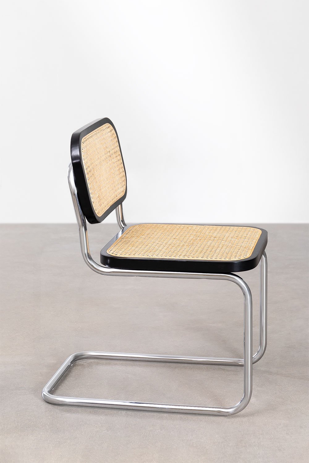 Set di 4 sedie da pranzo in rattan Tento