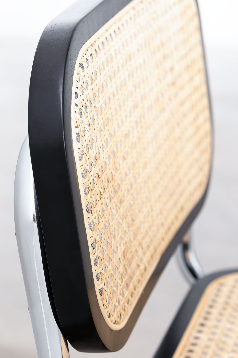 Set di 4 sedie da pranzo in rattan Tento