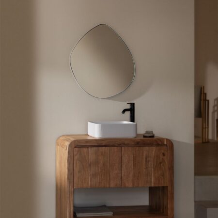 Set di mobili da bagno in legno di acacia Vacry