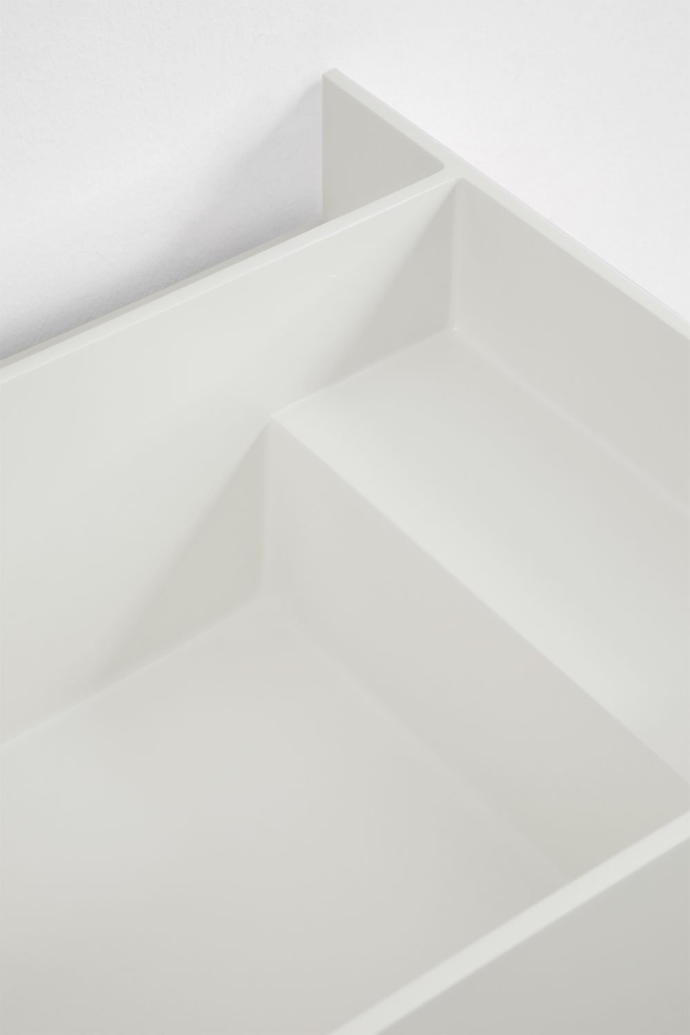 Set di mobili da bagno in resina con lavabo integrato e luce LED Nerine