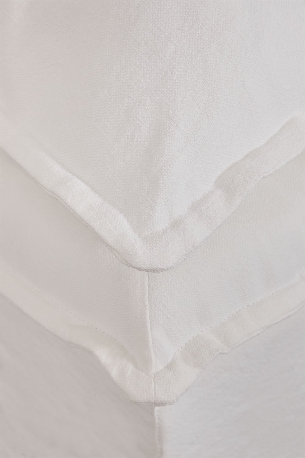 Set lounge Grace in lino e cotone con poltrona e puff