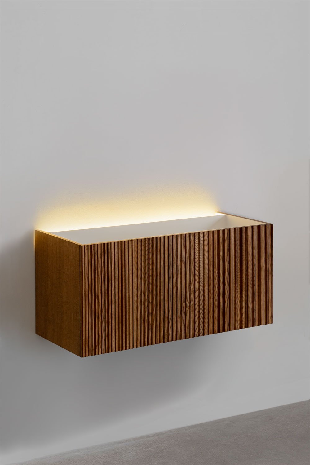 Set di mobili da bagno in legno con lavabo integrato Fiore