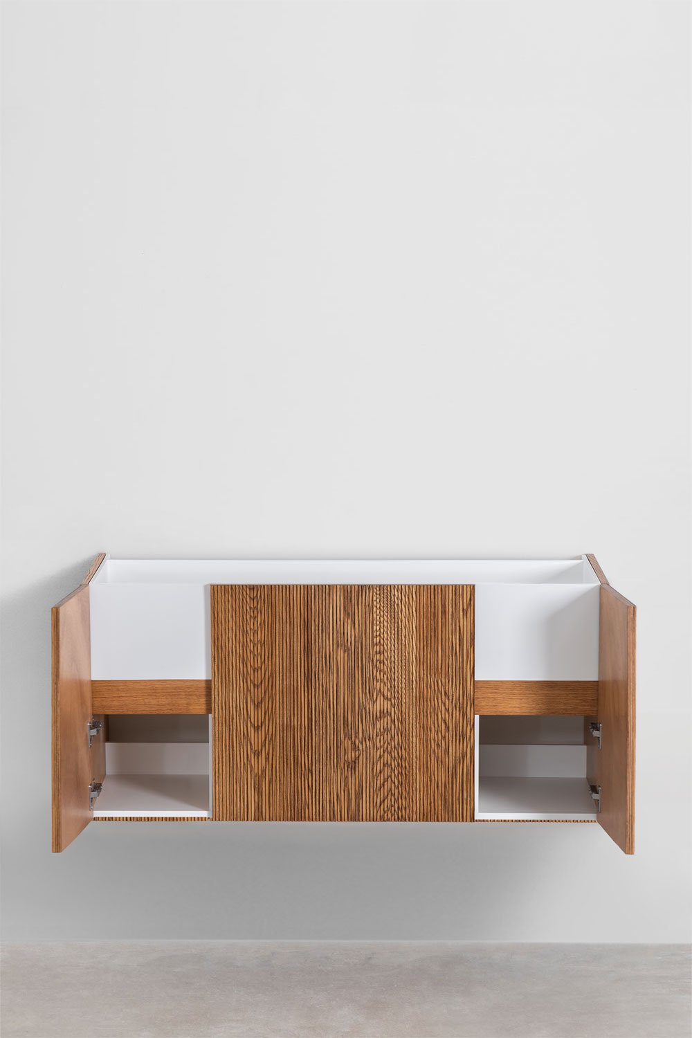 Set di mobili da bagno in legno con lavabo integrato Fiore