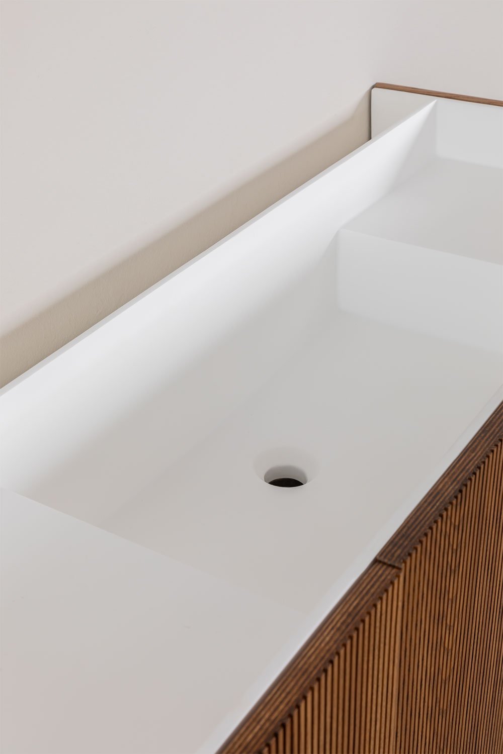 Set di mobili da bagno in legno con lavabo integrato Fiore