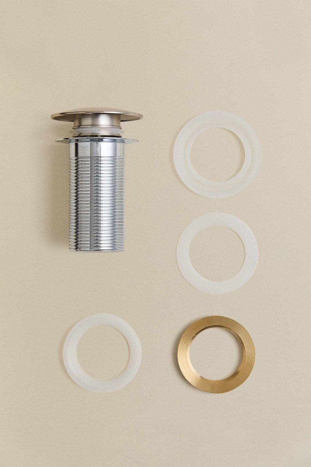 Set di mobili da bagno in legno con lavabo integrato Narek