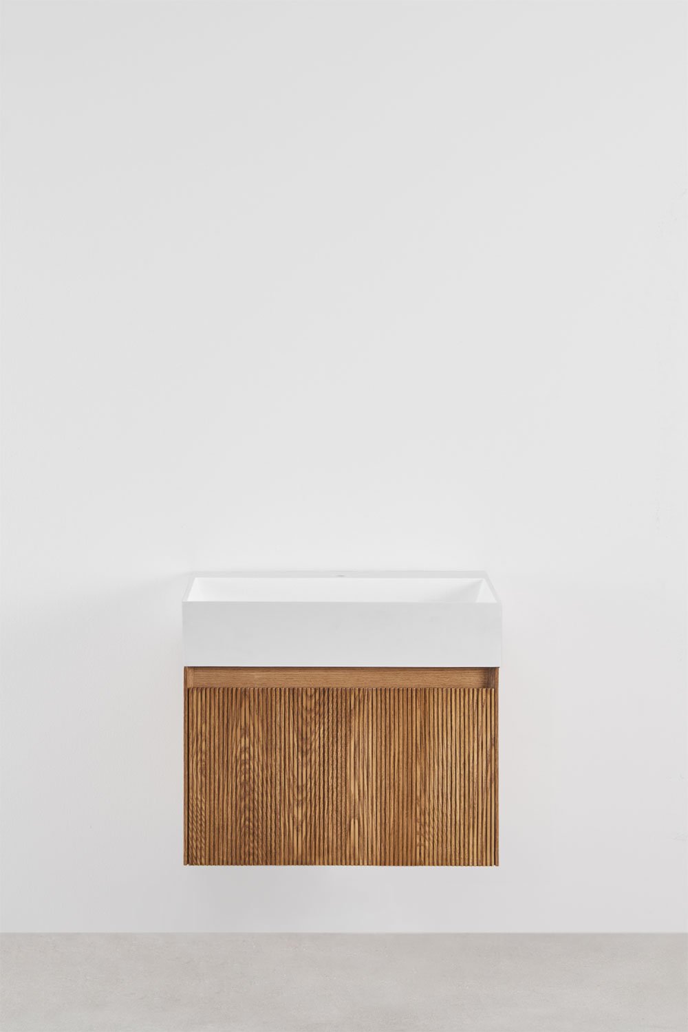 Set mobili da bagno in legno Aldeia con lavabo integrato