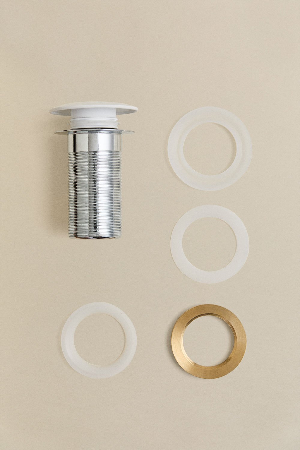 Set mobili da bagno in legno Jolene con lavabo integrato
