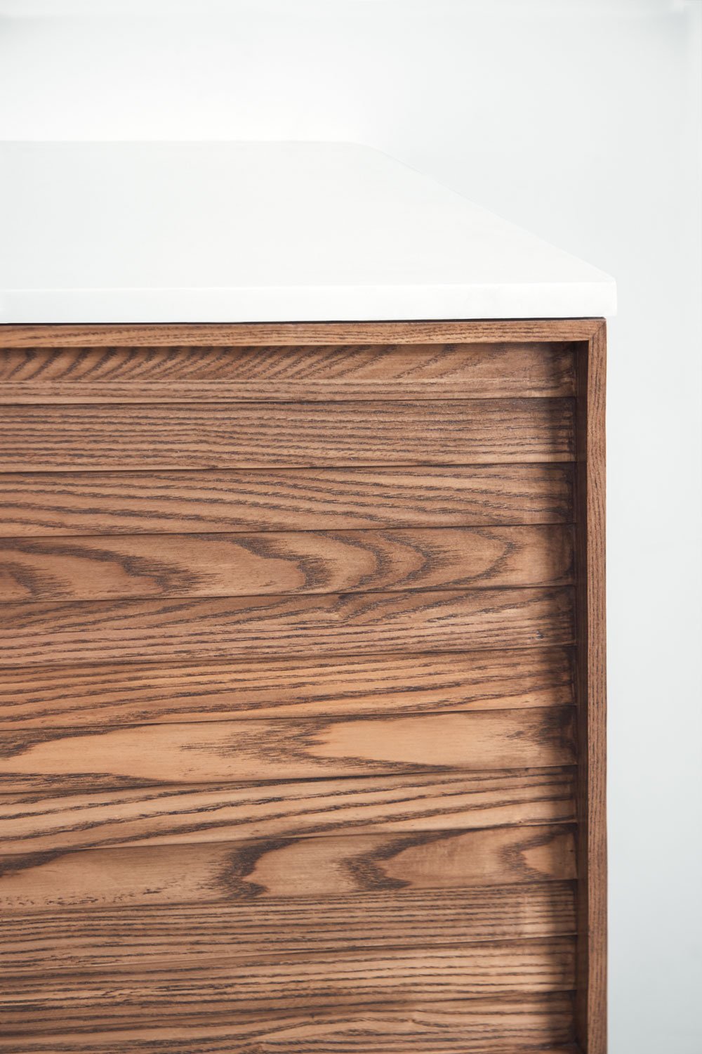 Set mobili da bagno in legno Solea con lavabo integrato