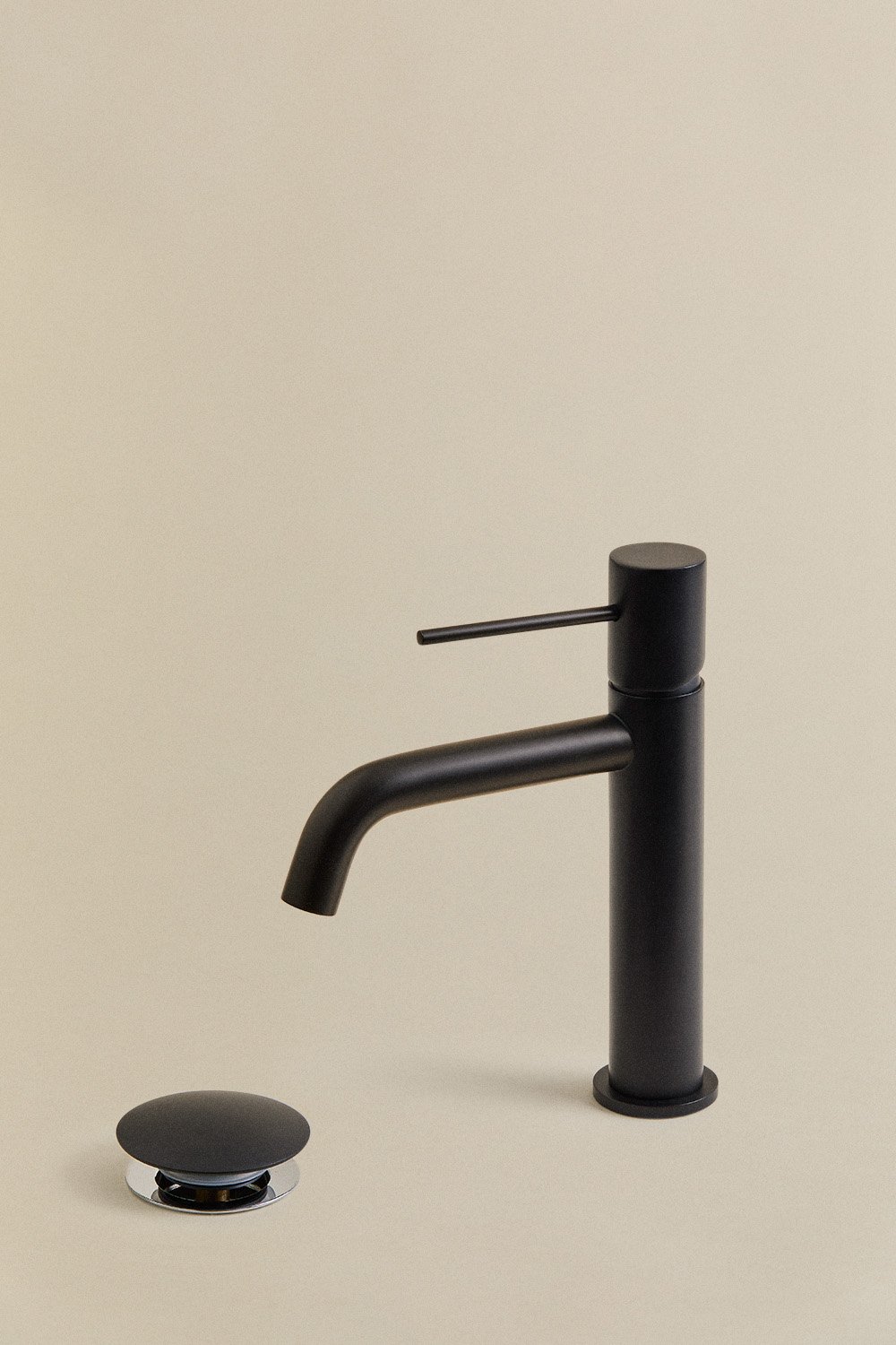 Set rubinetto lavabo e valvola di scarico in ottone per lavello tipo Orveta Click-Clack
