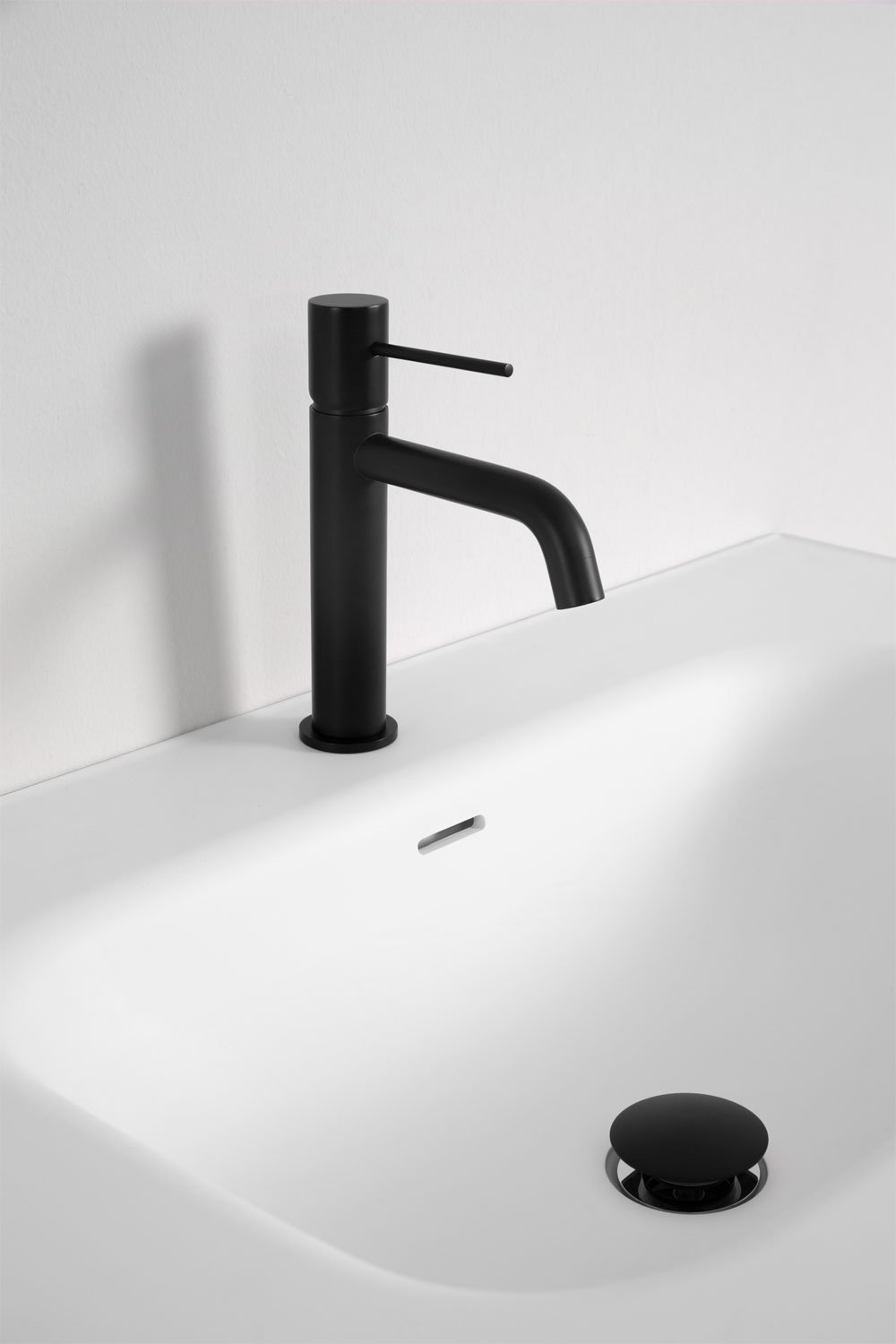 Set rubinetto lavabo e valvola di scarico in ottone per lavello tipo Orveta Click-Clack