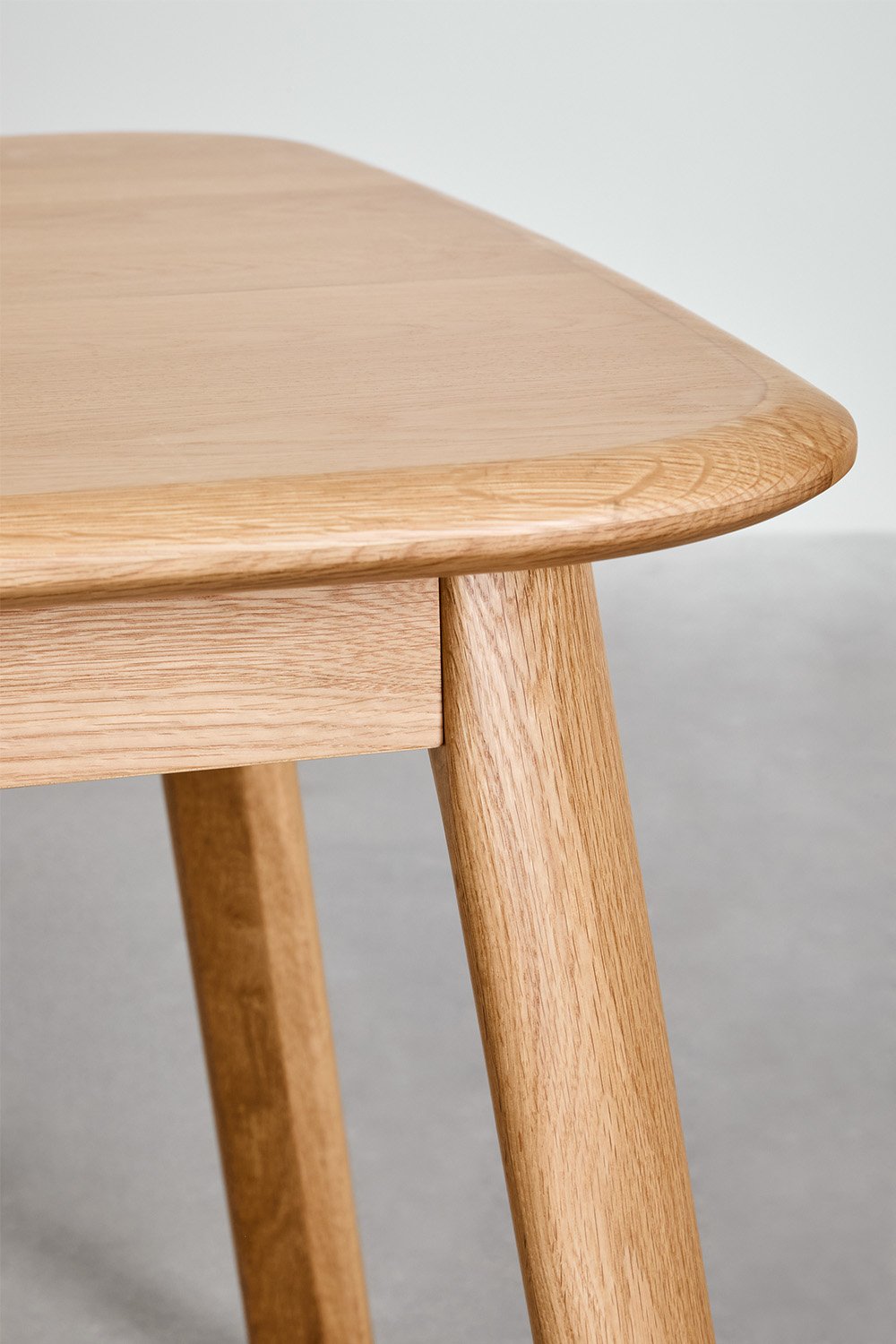 Set tavolo allungabile Treveris (220-320x95 cm) e 12 sedie da pranzo Mara Signature in legno di rovere