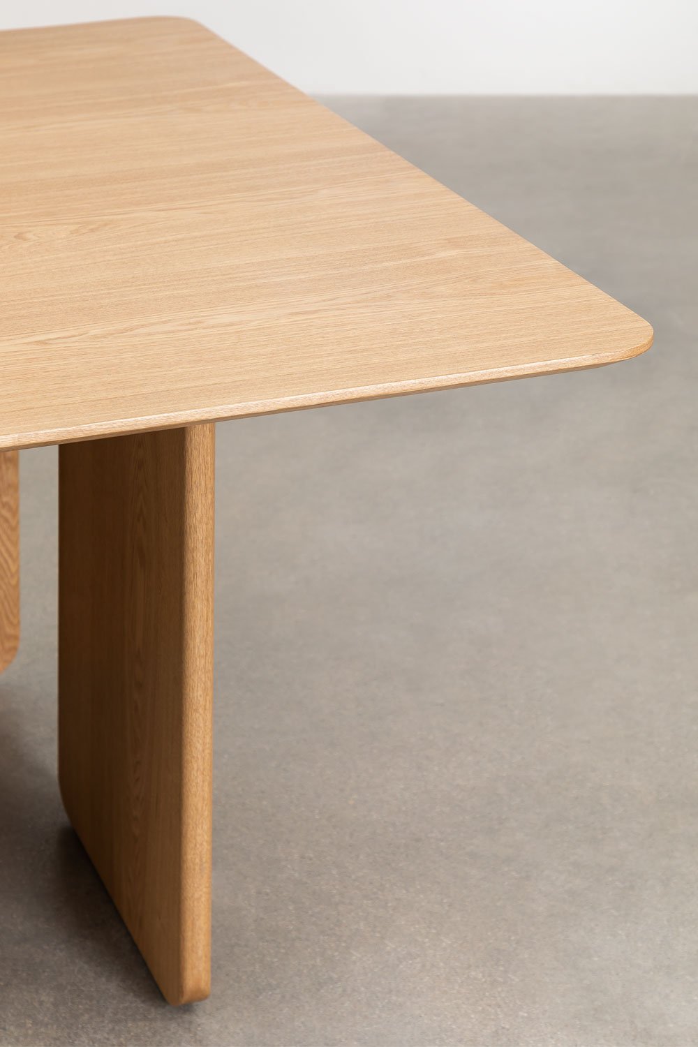 Set tavolo quadrato in MDF e impiallacciatura di frassino (140x140 cm) Ginger e 8 sedie da pranzo in velluto Xastru