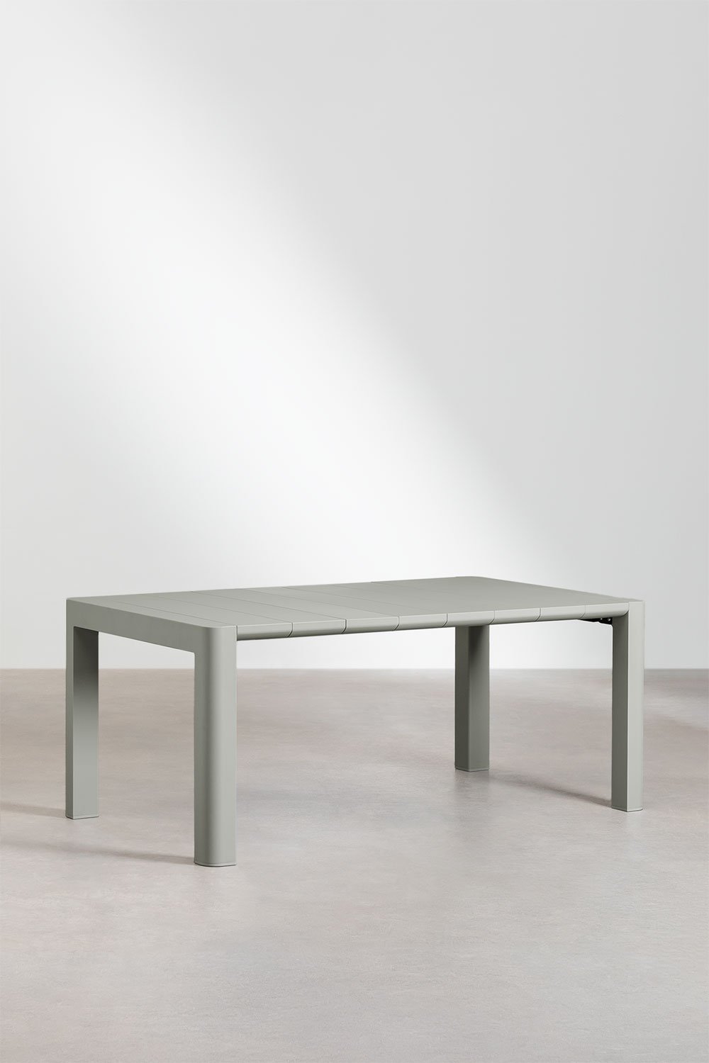 Set tavolo rettangolare Arnadine (180x100 cm) e 6 sedie da giardino Ivor