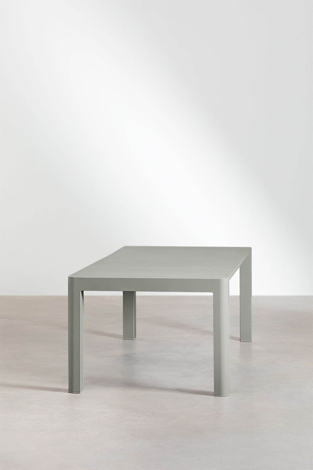 Set tavolo rettangolare Arnadine (180x100 cm) e 6 sedie da giardino Ivor
