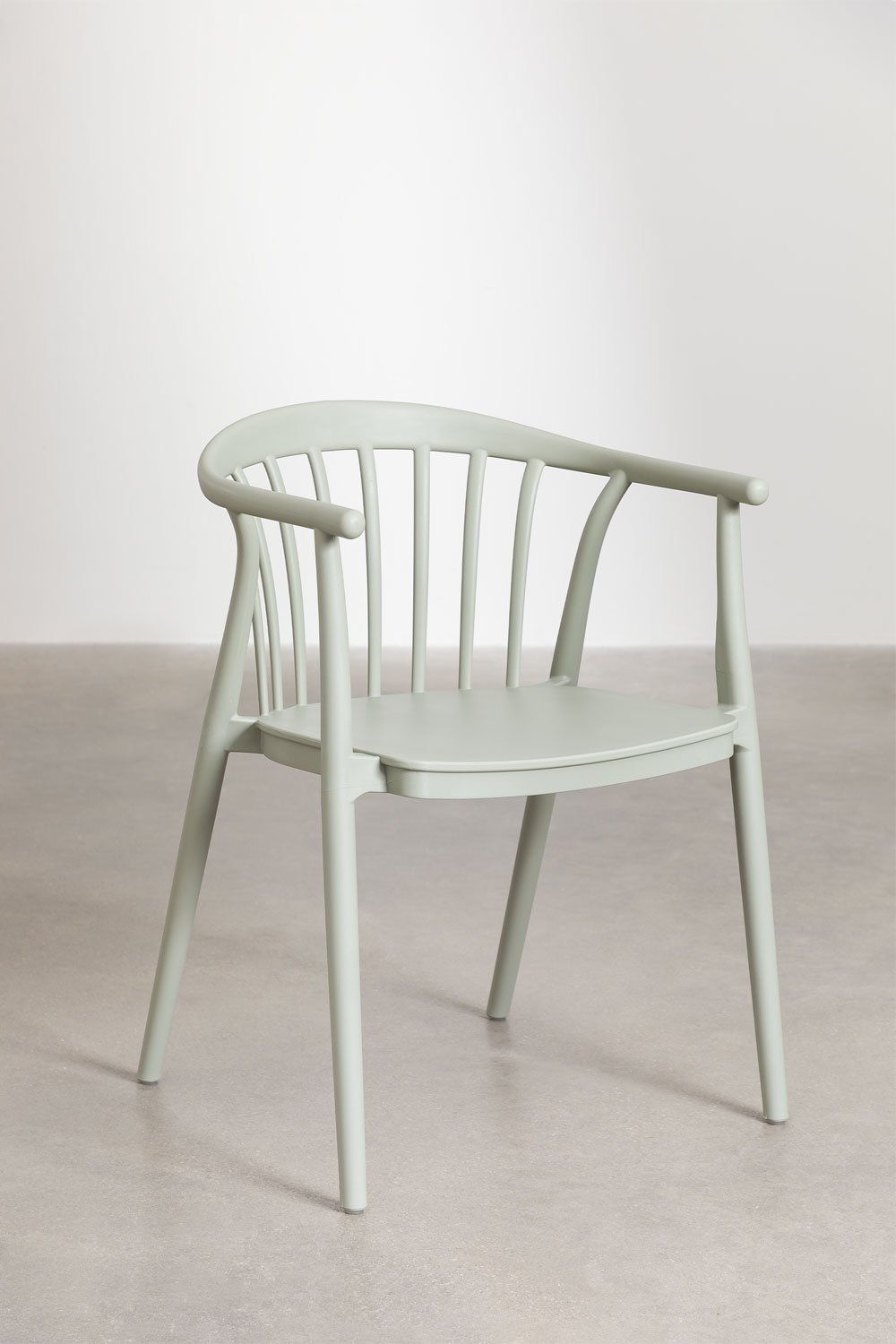 Set tavolo rettangolare Arnadine (180x100 cm) e 6 sedie da giardino Ivor