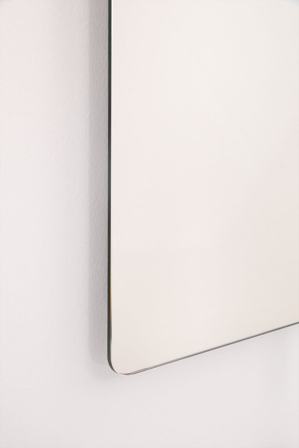 Specchio da bagno rettangolare con luce led e antiappannamento (80x70 cm) Gualar