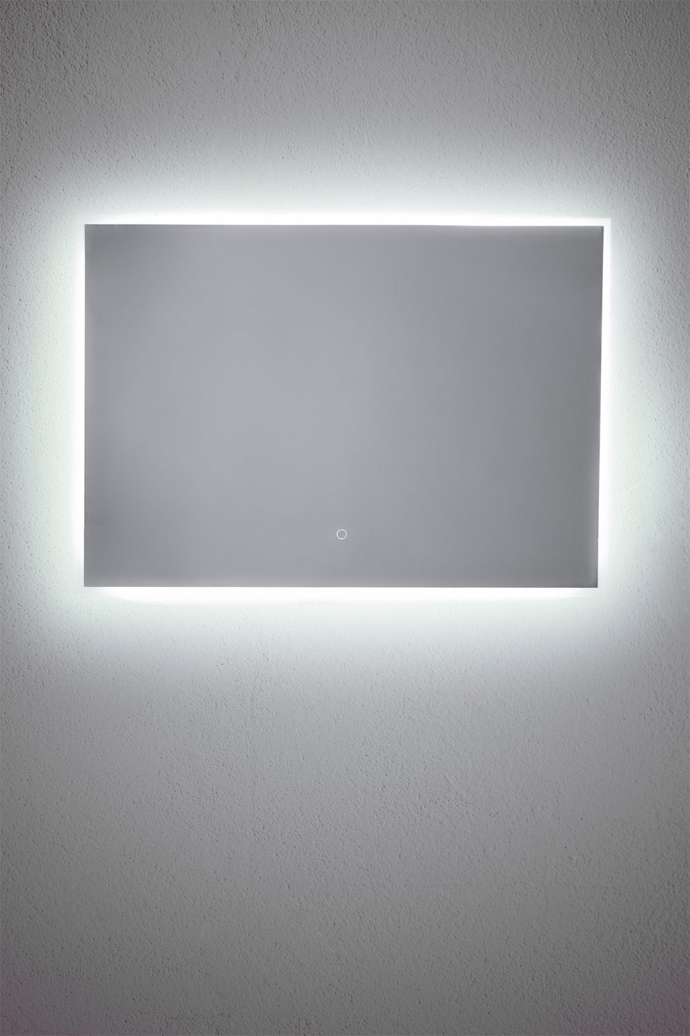 Specchio da bagno rettangolare con luce LED e antiappannamento Tamsin