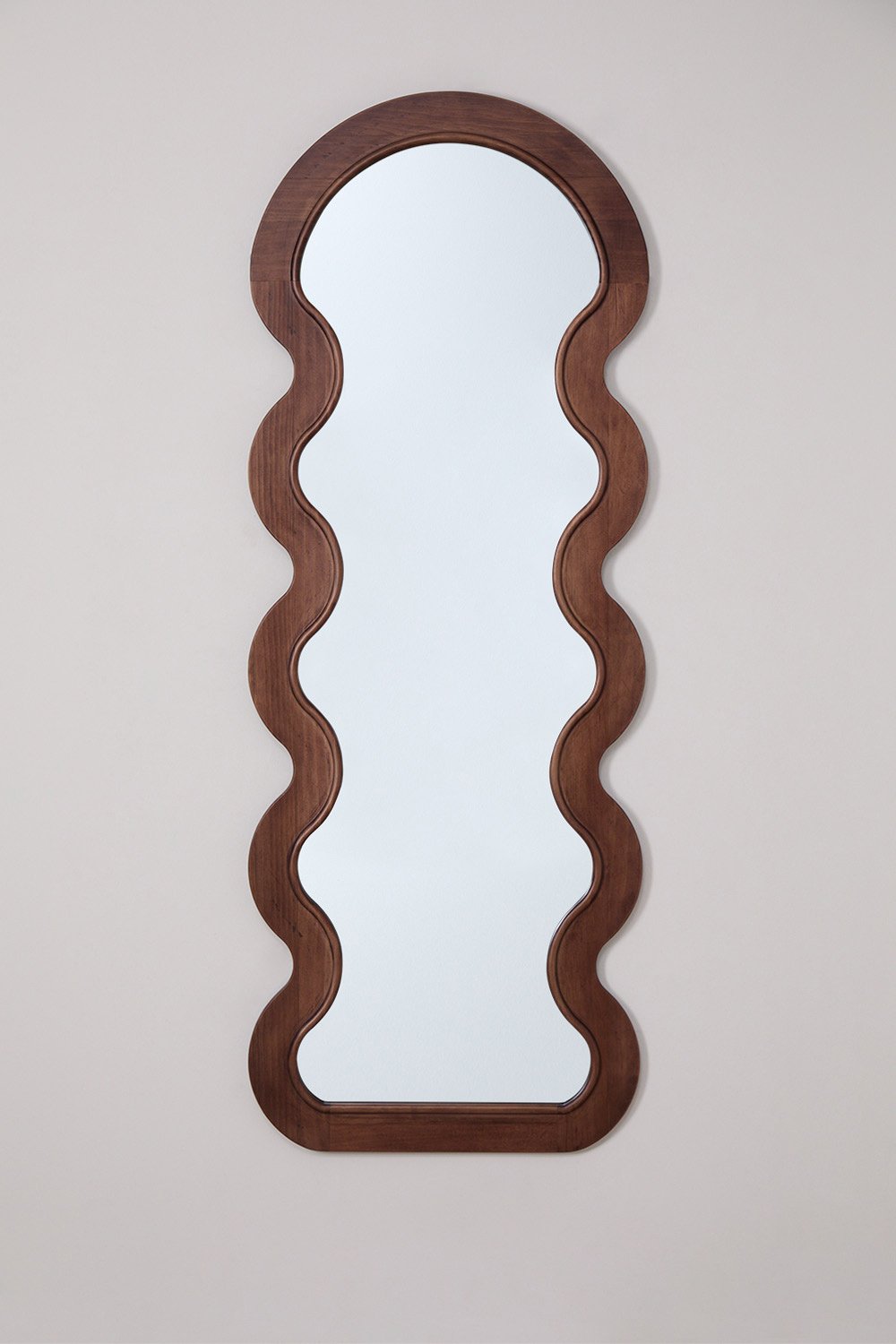 Specchio da parete 60x160 cm in legno di pino Landoi
