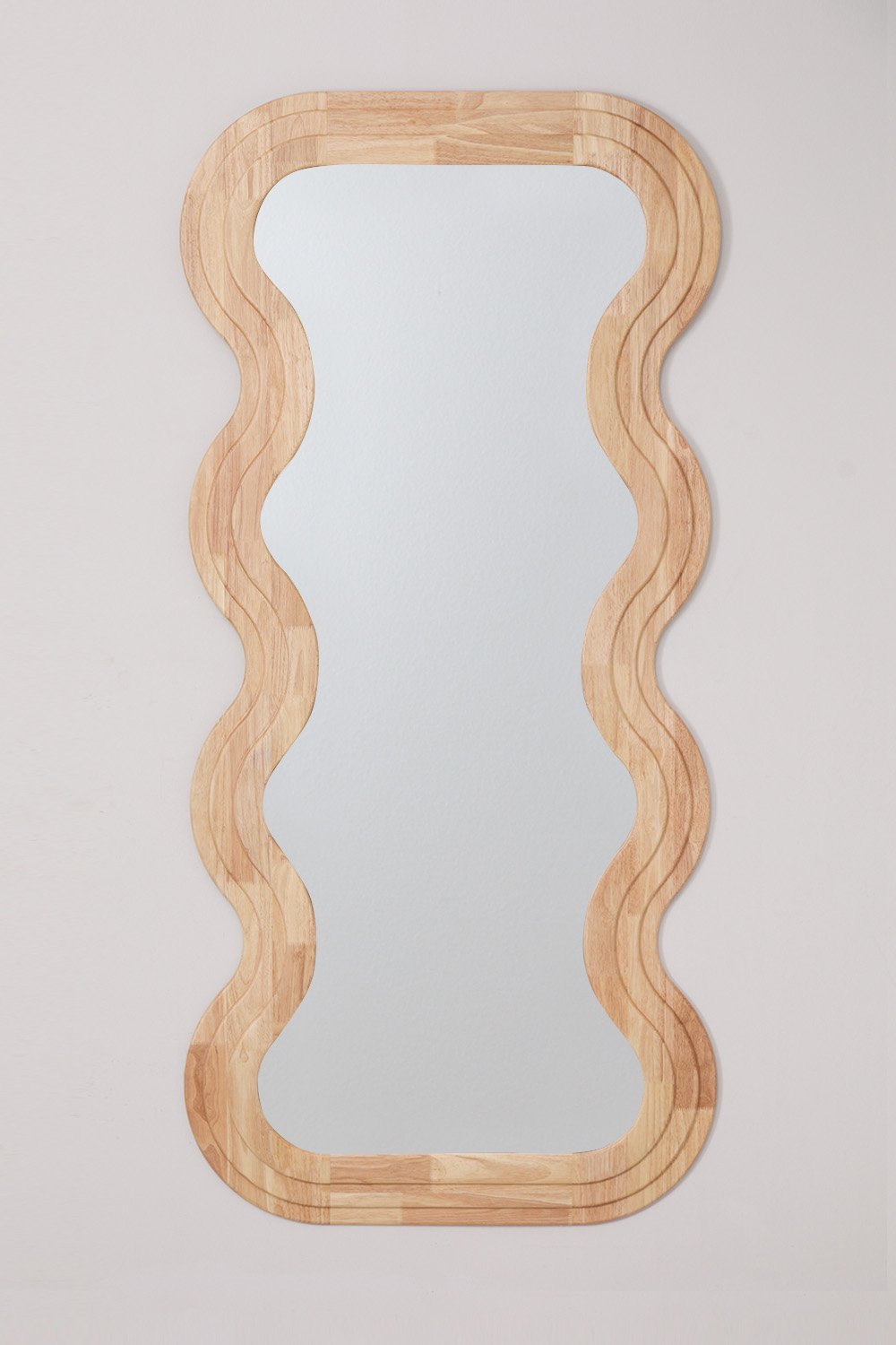 Specchio da parete in legno di rovere (85x180 cm) Lierta