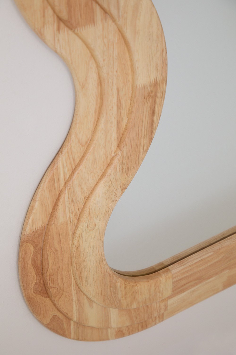 Specchio da parete in legno di rovere (85x180 cm) Lierta