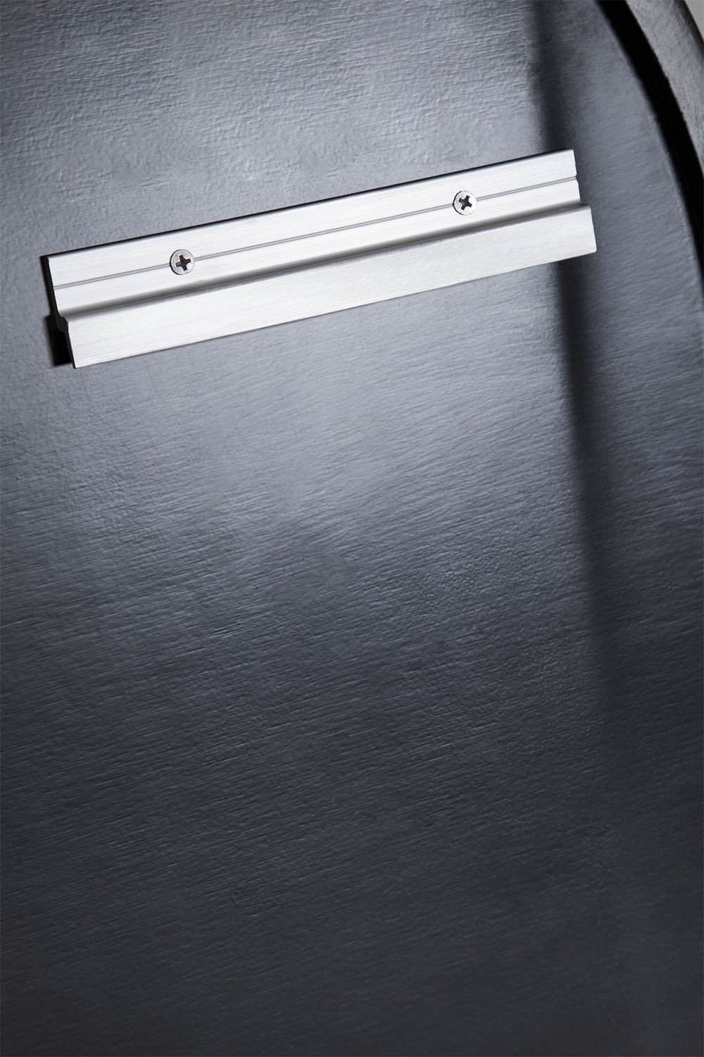 Specchio da parete ovale per il bagno Oricsa con contenitore (50x90 cm)