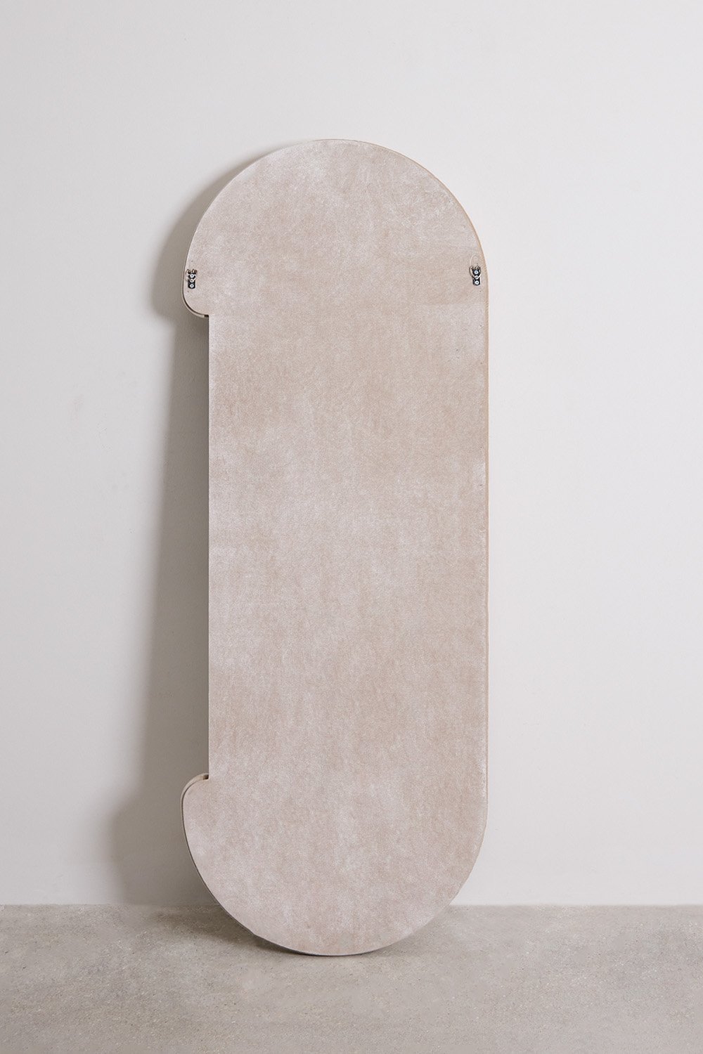 Specchio da parete ovale in velluto Jasnon (60x160 cm)
