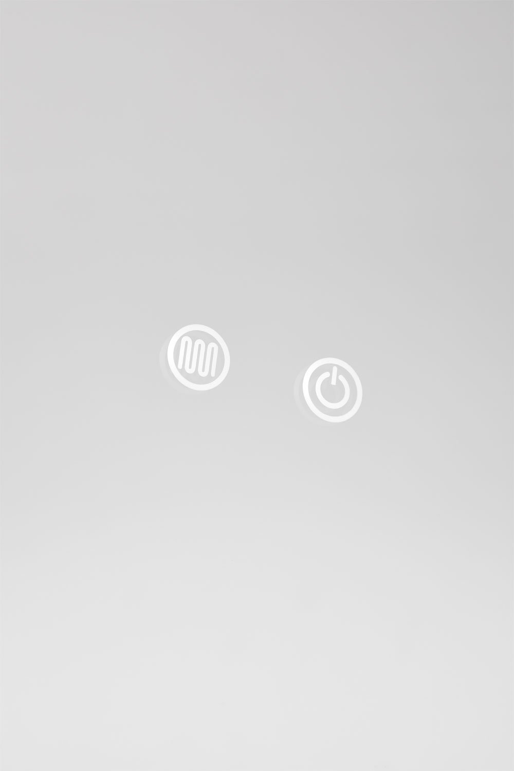 Specchio da parete rettangolare da bagno con luce LED e antiappannamento (140x75 cm) Riben