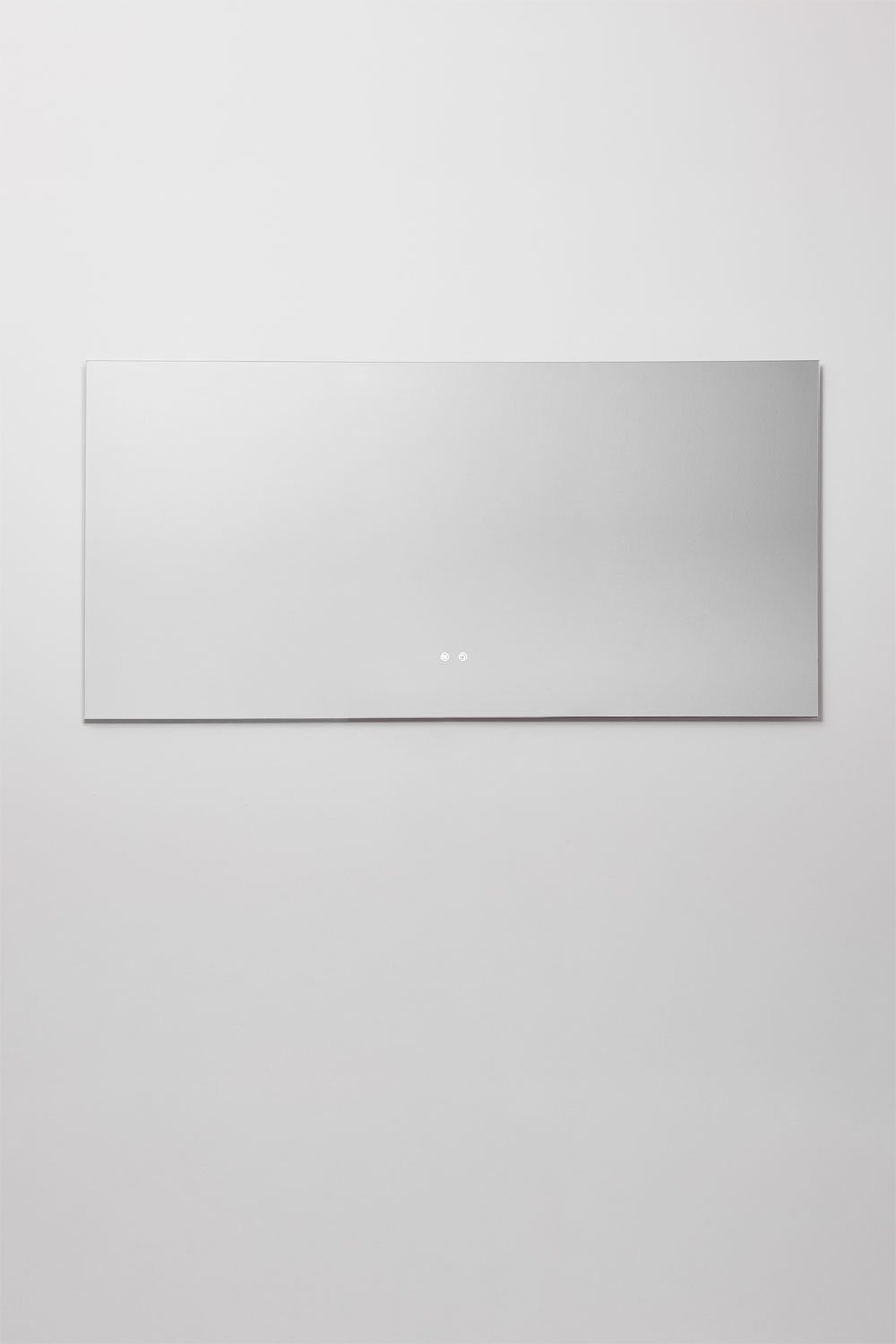 Specchio da parete rettangolare da bagno con luce LED e antiappannamento (160x75 cm) Jorvi