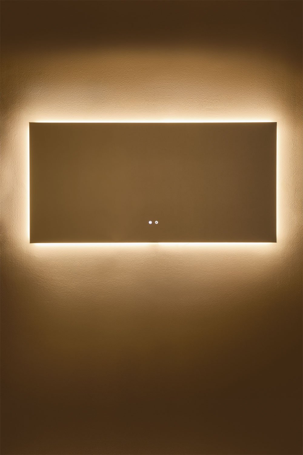 Specchio da parete rettangolare da bagno con luce LED e antiappannamento (160x75 cm) Jorvi