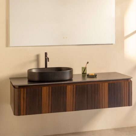 Specchio da parete rettangolare da bagno con luce LED e antiappannamento (160x75 cm) Jorvi