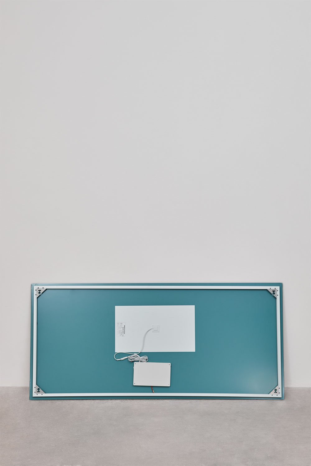 Specchio da parete rettangolare da bagno con luce LED e antiappannamento (160x75 cm) Jorvi