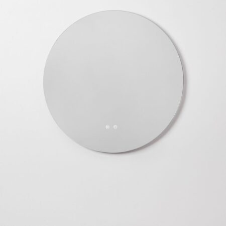 Specchio da parete rotondo da bagno con luce LED e antiappannamento (Ø70 cm) Solyn