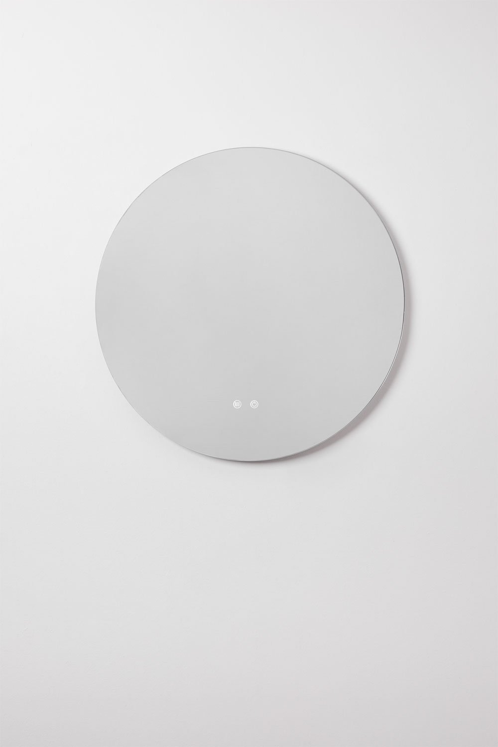 Specchio da parete rotondo da bagno con luce LED e antiappannamento (Ø70 cm) Solyn