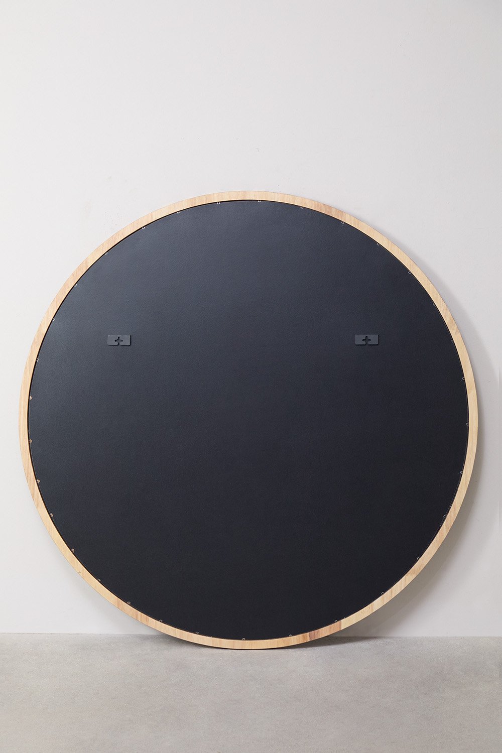 Specchio da parete rotondo in legno di rovere (Ø110 cm) Sapeira
