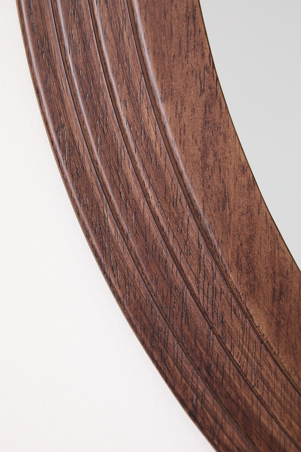 Specchio da parete rotondo in legno di rovere (Ø75 cm) Ozande