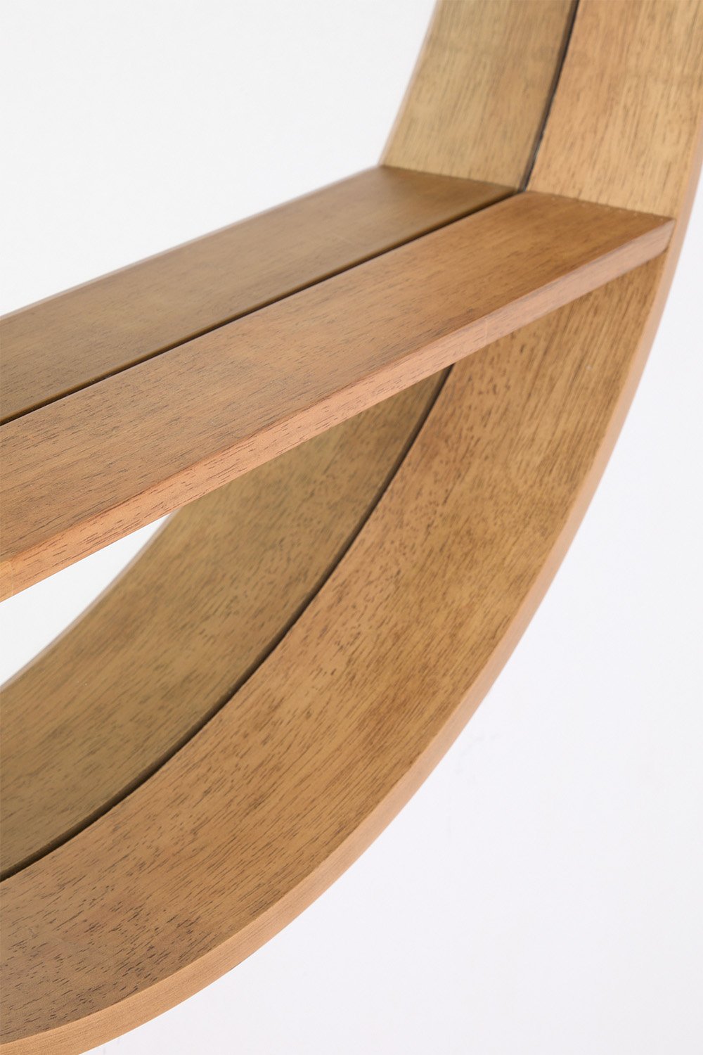 Specchio da parete rotondo in legno (Ø80 cm) Benat