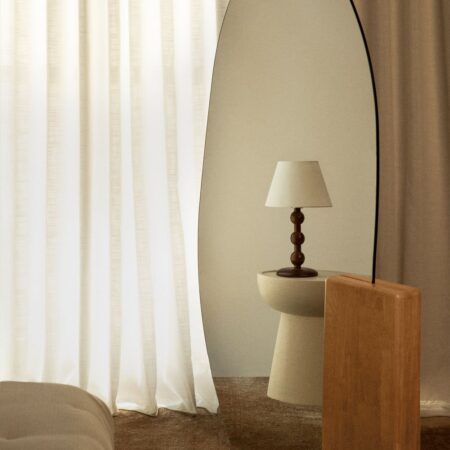 Specchio da terra in legno di rovere (80x160 cm) Eriste